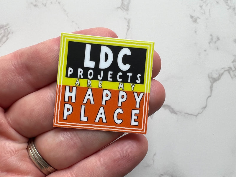 LDC Hard Hat Sticker - LDC Projects Are My Happy Place - GINGERS