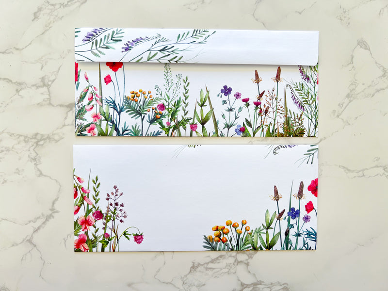 Wildflower Letter Writing Envelopes - GINGERS