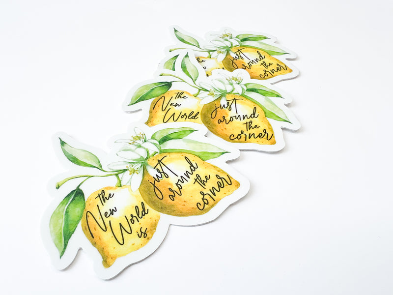 Just Around the Corner Lemon  Stickers - GINGERS
