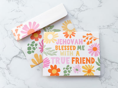 True Friend 4 x 6 Greeting Card - GINGERS