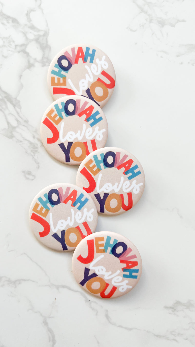 Jehovah Loves You Pins - GINGERS