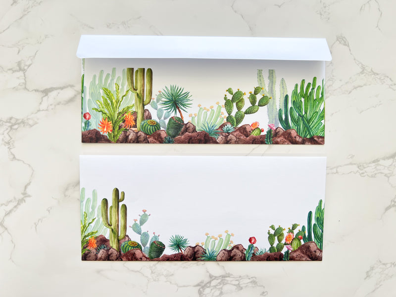 Cactus Letter Writing Envelopes - GINGERS