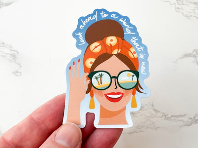 Look Ahead To A World That Is New Stickers - GINGERS