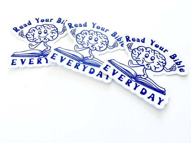 Happy Brain - Read Your Bible Everyday Stickers - GINGERS