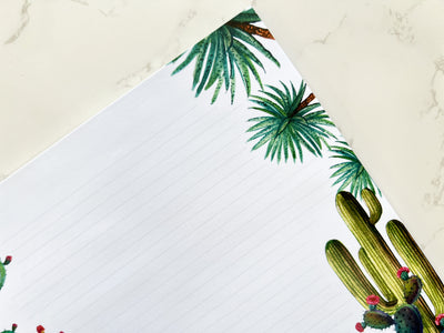 Cactus Letter Writing Notepad - GINGERS