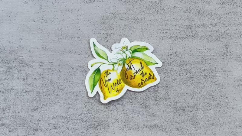 Just Around the Corner Lemon  Stickers