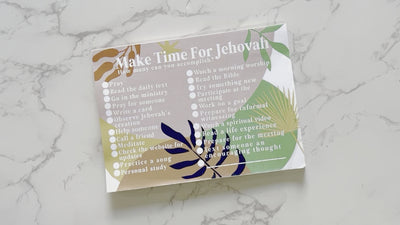 Make Time For Jehovah Checklist Notepad