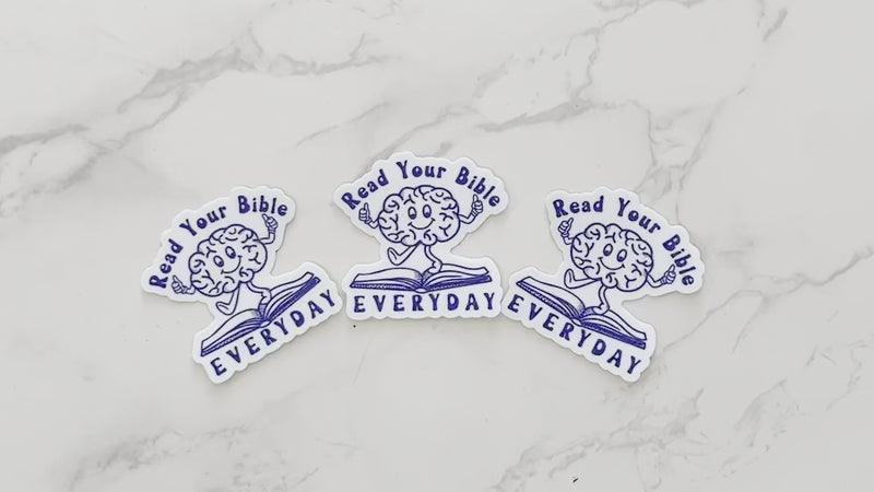 Happy Brain - Read Your Bible Everyday Stickers