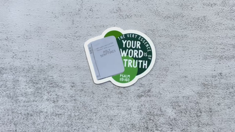 2023 Year Text Stickers - The Very Essence Of Your Word is Truth