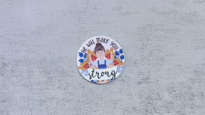 He Will Make You Strong Stickers