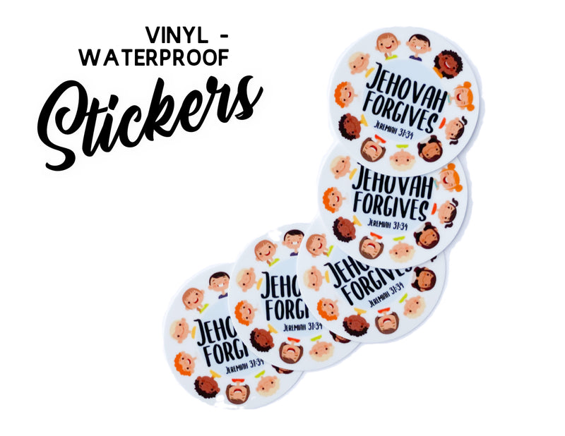 Jehovah Forgives Stickers - GINGERS