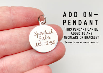 Spiritual Sister Stainless Steel or Gold Pendant - GINGERS