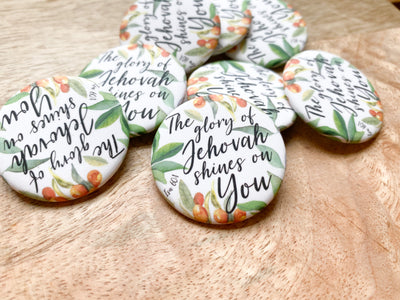 The Glory of Jehovah Shines on You Pins - GINGERS
