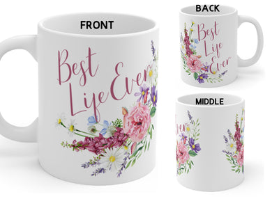 Best Life Ever Mug - Pink Florals - GINGERS