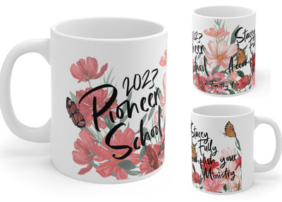 Personalized Pioneer School - Wildflower Mug - GINGERS