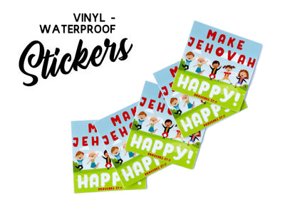 Make Jehovah Happy Stickers - GINGERS