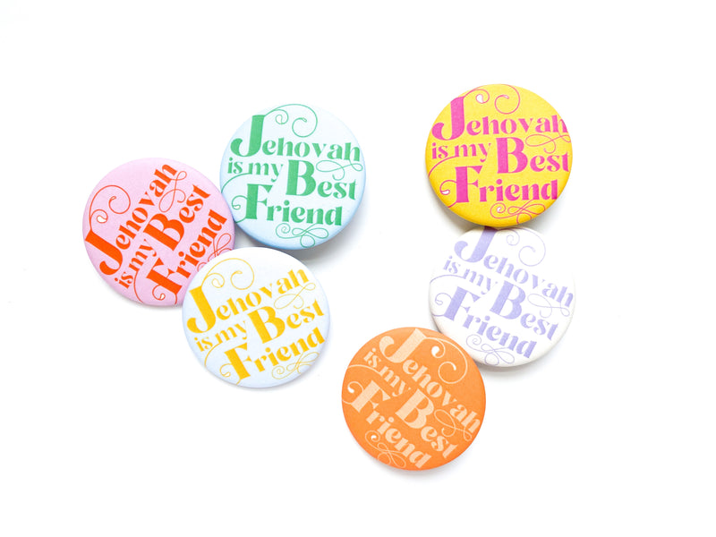 Jehovah is my Best Friend Pins - GINGERS