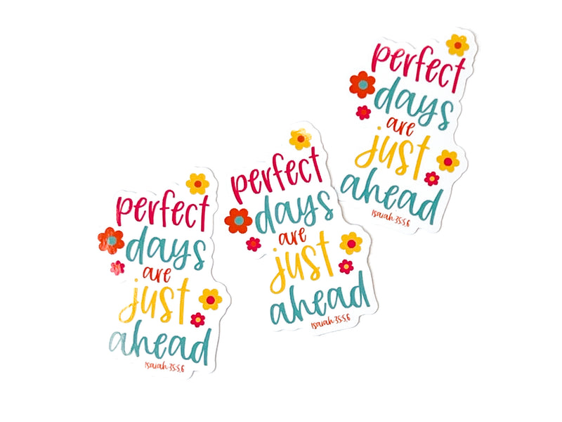 Perfect Days Are Just Ahead Stickers - GINGERS