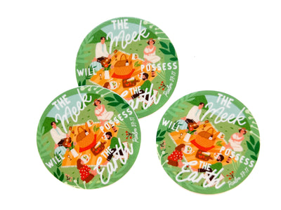 The Meek Will Possess the Earth Stickers - GINGERS