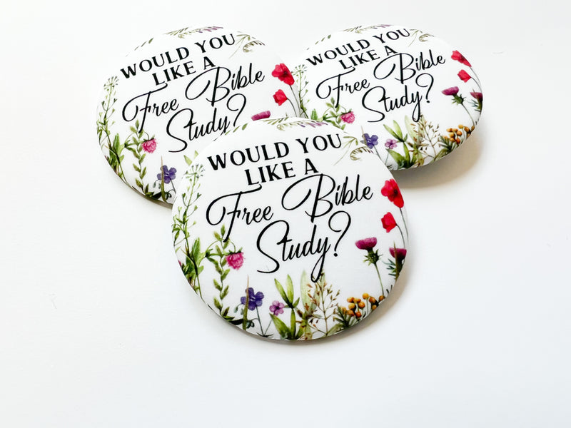 Would You Like A Free Bible Study Pins - GINGERS