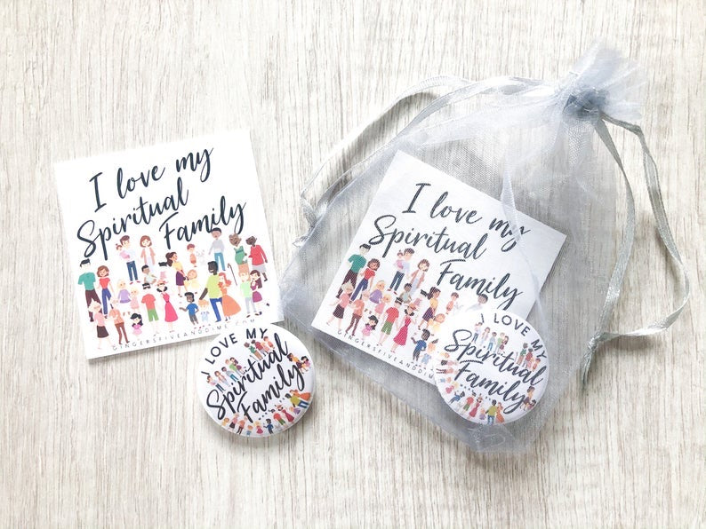 I love my spiritual family Gift Bags - Pins - GINGERS