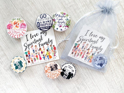 Go Make Disciples & Spiritual Family Gift Bags - Pins - GINGERS