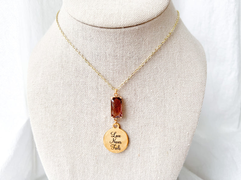 Love Never Fails Gold Necklace - GINGERS