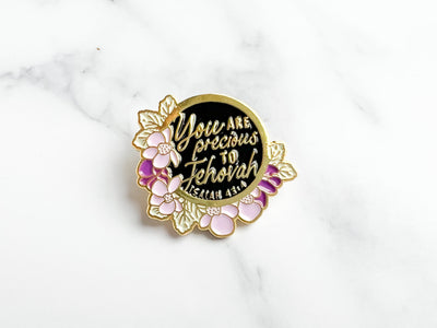 You Are Precious To Jehovah - Sister Enamel Pins - GINGERS