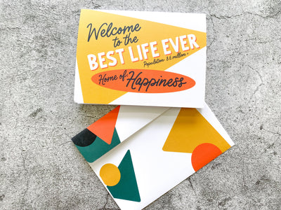 Welcome to the Best Life Ever 4 x 6 Greeting Card - GINGERS