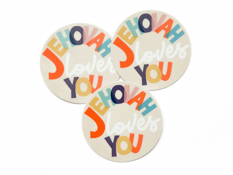 Jehovah loves you Stickers - GINGERS