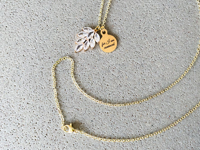 For I Am Convinced Rhinestone Gold Necklace - GINGERS