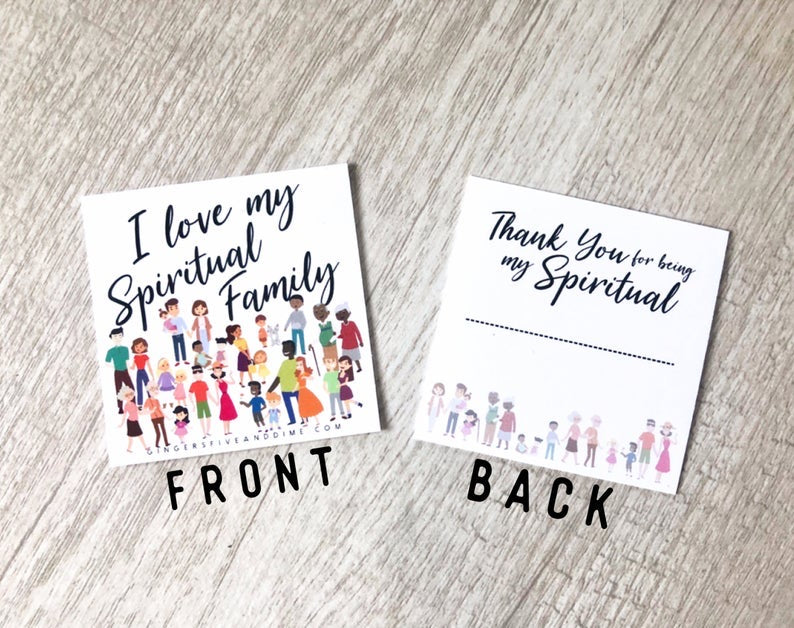 I Love My Spiritual Family Bite Size Cards - GINGERS