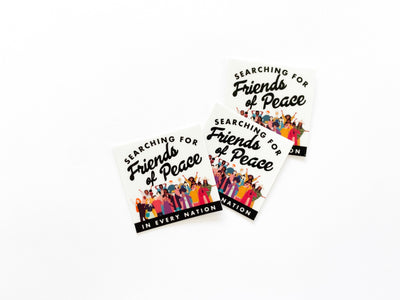 Searching For Friends of Peace Stickers - GINGERS