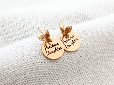 Precious Daughter Gold Earrings - GINGERS