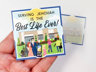 Serving Jehovah is the Best Life Ever Bite Size Cards - GINGERS