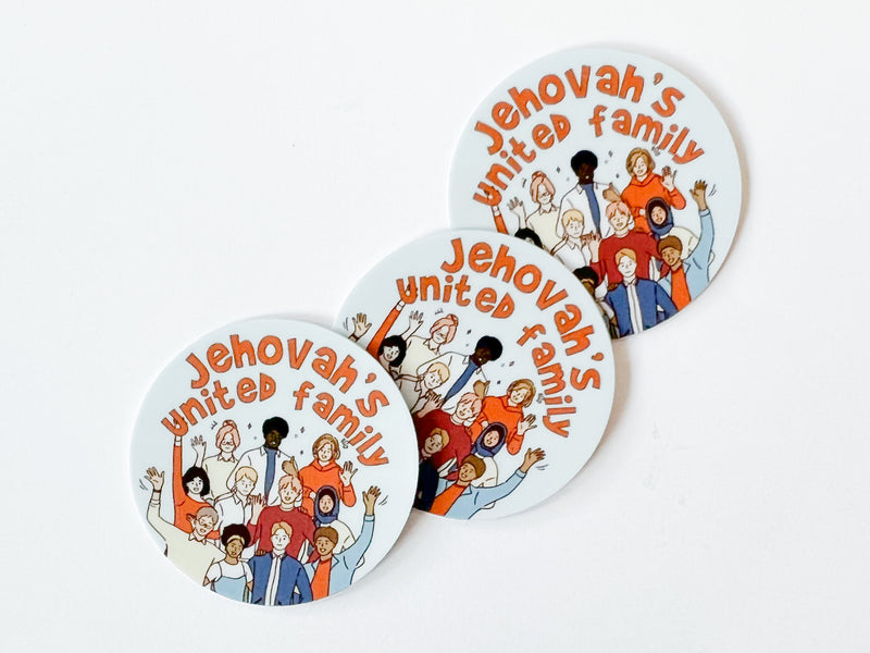 Jehovahs United Family Circle Stickers - GINGERS