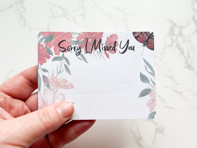 Sorry I Missed You - Mini Sticky Notes - GINGERS