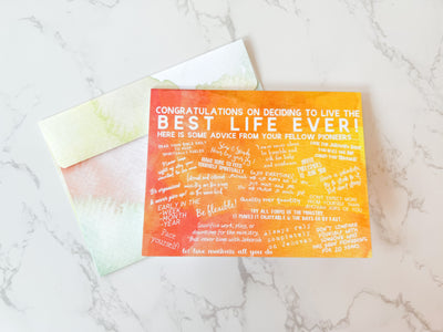 Welcome to the Best Life Ever Advice  4 x 6 Greeting Card - GINGERS