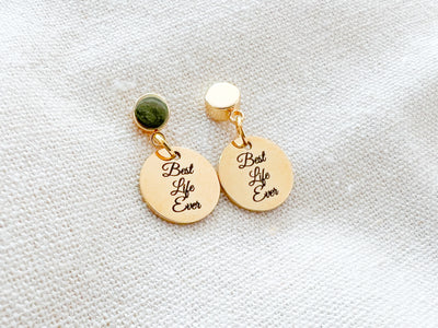 Best Life Ever Gold Earrings - GINGERS