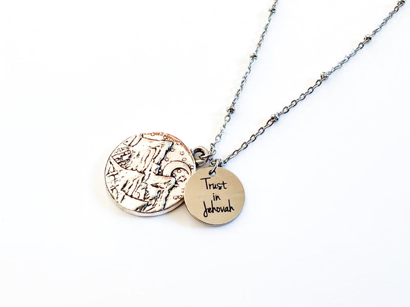 Trust In Jehovah Mountain Necklace - GINGERS