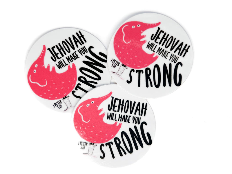 Jehovah Will Make You Strong Kids Pins - GINGERS