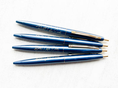 Best Life Ever Metallic Blue Pens - GINGERS