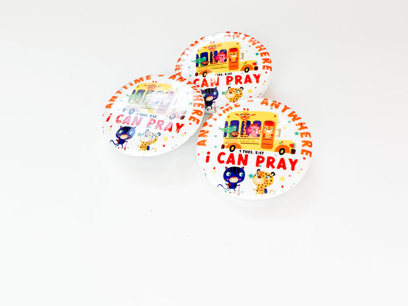 Anytime Anywhere I Can Pray Kids Pins - GINGERS