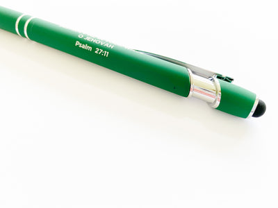 Instruct Me In Your Ways Green Stylus Pen - GINGERS