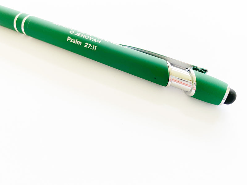 Instruct Me In Your Ways Green Stylus Pen - GINGERS
