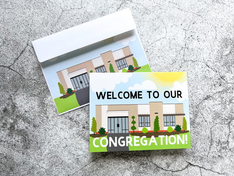 Welcome to Our Congregation 4 x 6 Greeting Card - GINGERS