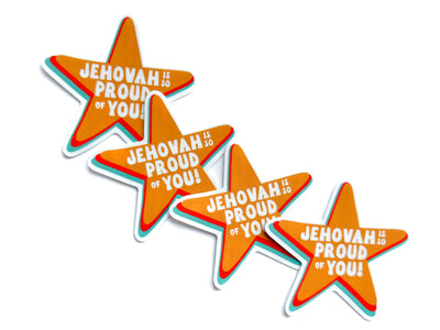 Gold Star - Jehovah is so Proud of You Stickers - GINGERS