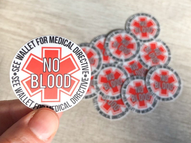 No Blood Sticker - GINGERS