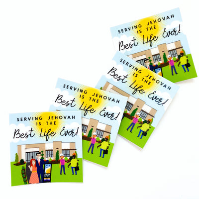 Serving Jehovah is the Best Life Ever Stickers - GINGERS