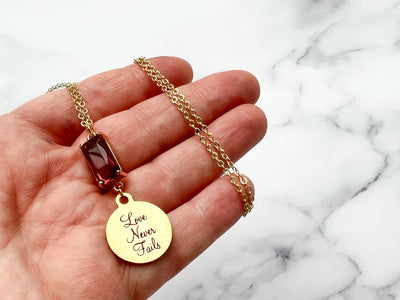 Love Never Fails Gold Necklace - GINGERS